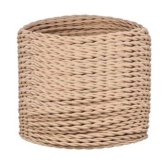 Helunsi 32.8ft Twisted Cloth Covered Wire - 18/2 Electrical Lamp Cord, 18 Gauge 2-Conductor Fabric Cord for DIY Projects Beige