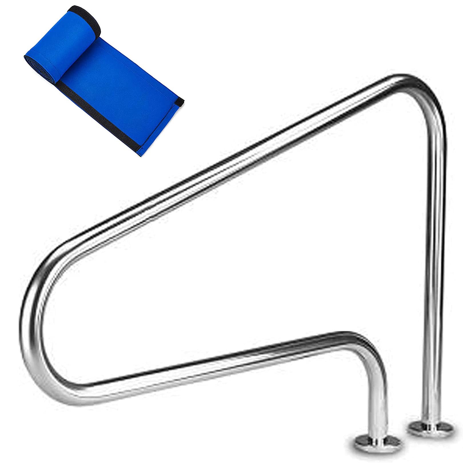 Main courante de spa haut de gamme en inox 304 poli miroir avec revêtement de confort