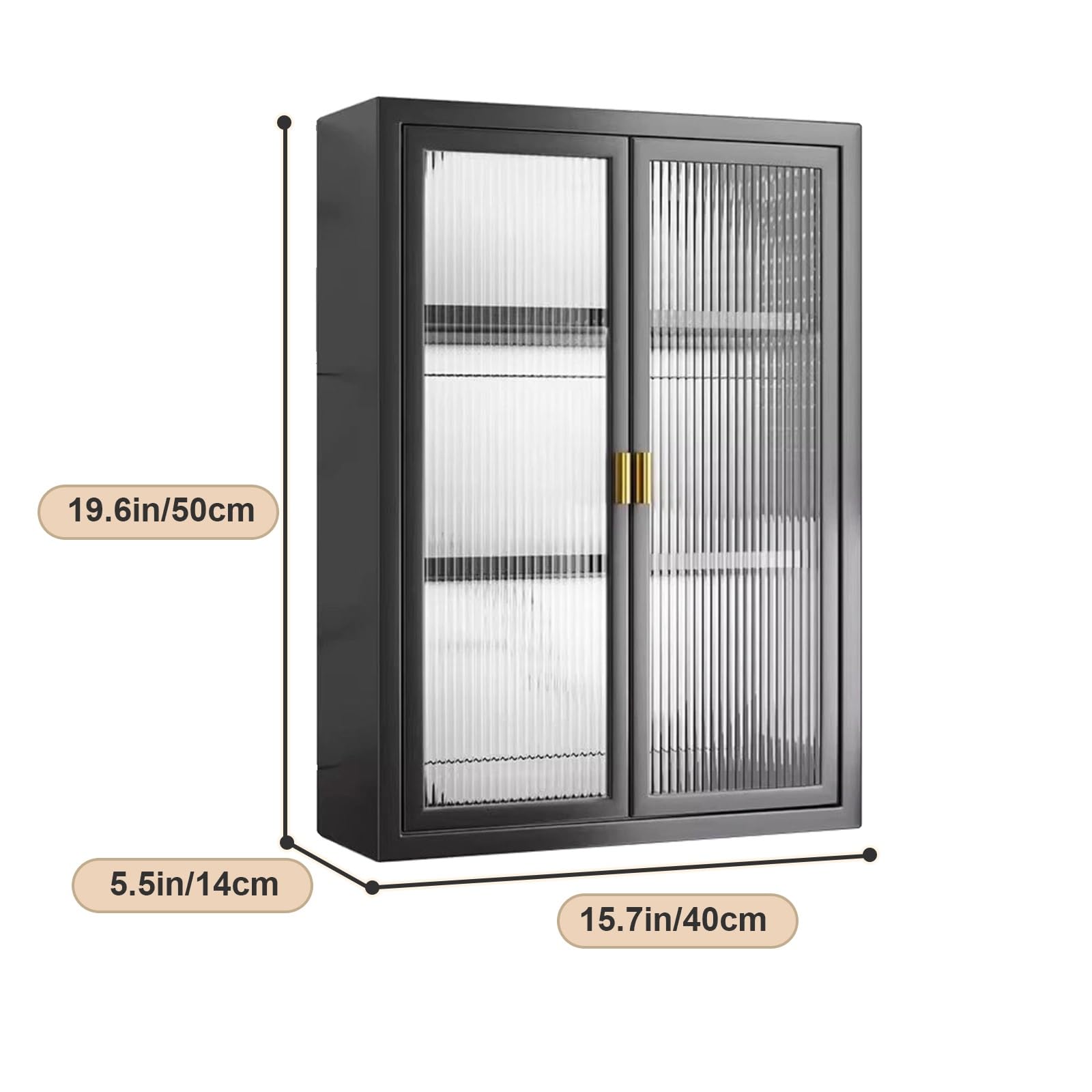 Armoire de Rangement, Meuble Salle de Bain Rangement, Rangement Placard Cuisine, Armoire Murale (Color : A, Size : C)