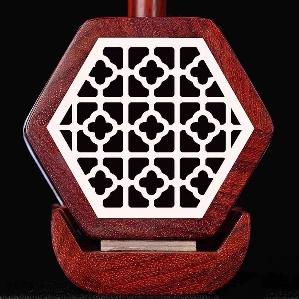 Erhu Cinese, Strumento Musicale Violino Cinese A Due Corde In Legno Di Palissandro Con Accessori Inclusi Ideale Per Principianti, Esibizioni E Esami Di Livello(Red-B)