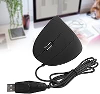 Vista 5 de Ratón de mano izquierda con cable, ratón vertical de mano izquierda, mouse ergonómico vertical 800/1200/1600DPI USB ratón óptico, fácil de usar.