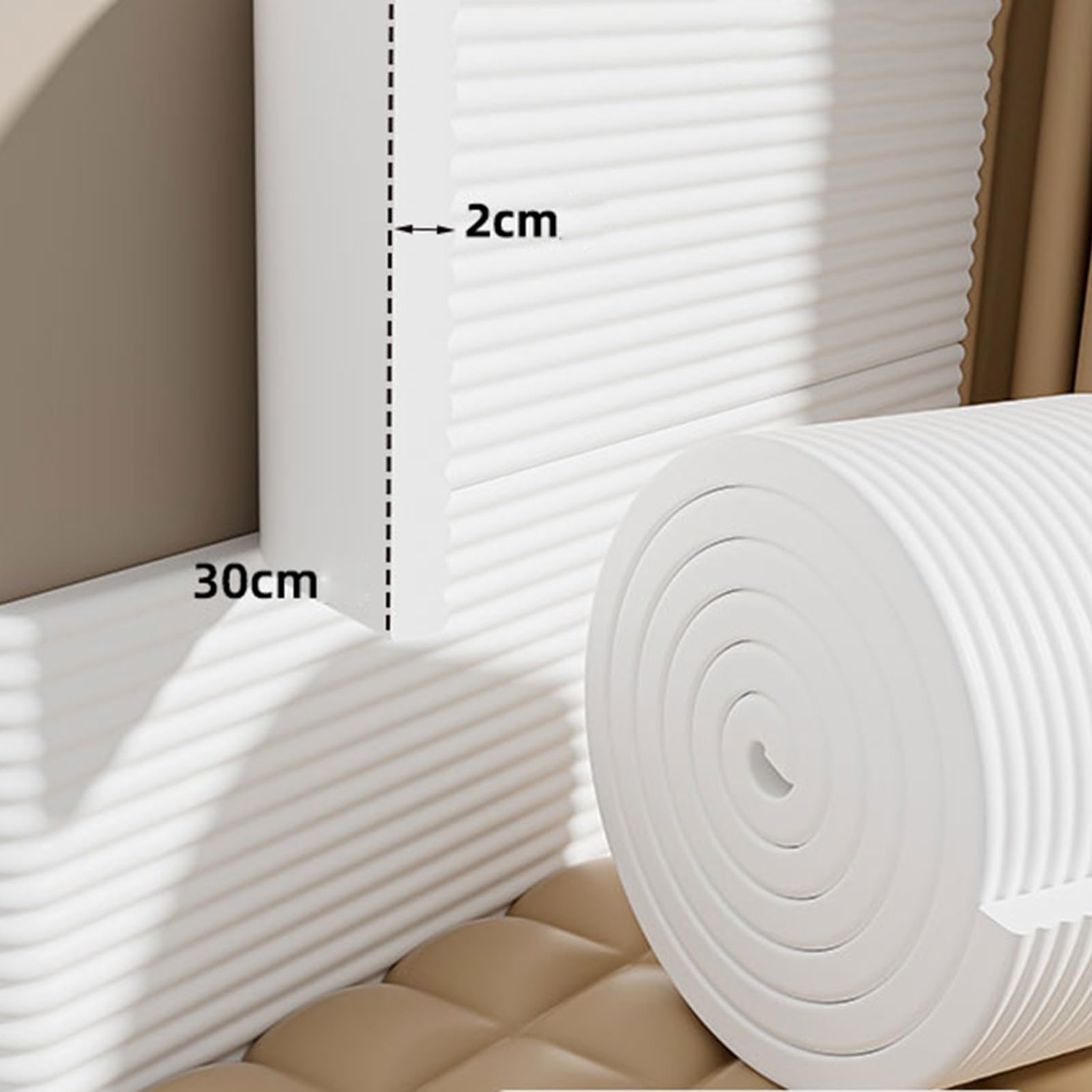 Paraspigoli Bambini Angolari Tipo, W Angolari Morbidi Protezioni, Autoadesivi Kit Sicurezza Casa D'angolo per Tavoli Comodini Mensole Letti Librerie(White,787X7.9X0.8IN)