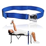 Nordic Curl Bench Stabilizer Strap – Adjustable 66'' with Heavy-Duty Buckle for Lat Pulldown, Leg Extension & Home Gym Workouts