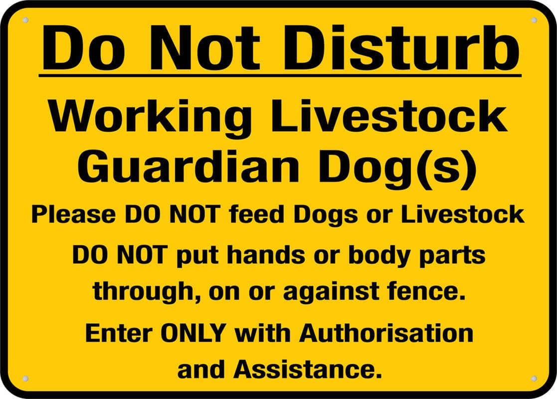 Do Not Disturb Working Livestock Aluminum Metal Sign 12"x8" Premium Aluminum Sun-Proof Rust-Free For Home/Yard Use