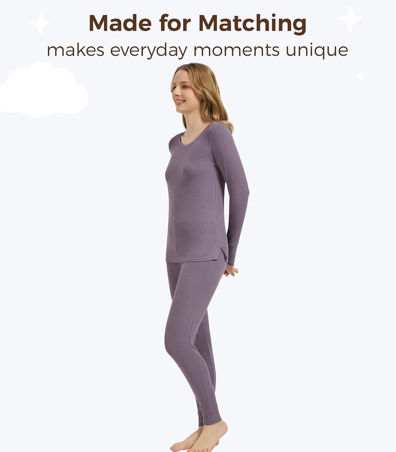 Thermal Underwear for Women Warm Long Johns Sets Soft Base Layer Top Pants Viscose from Bamboo Pajamas S-XXL