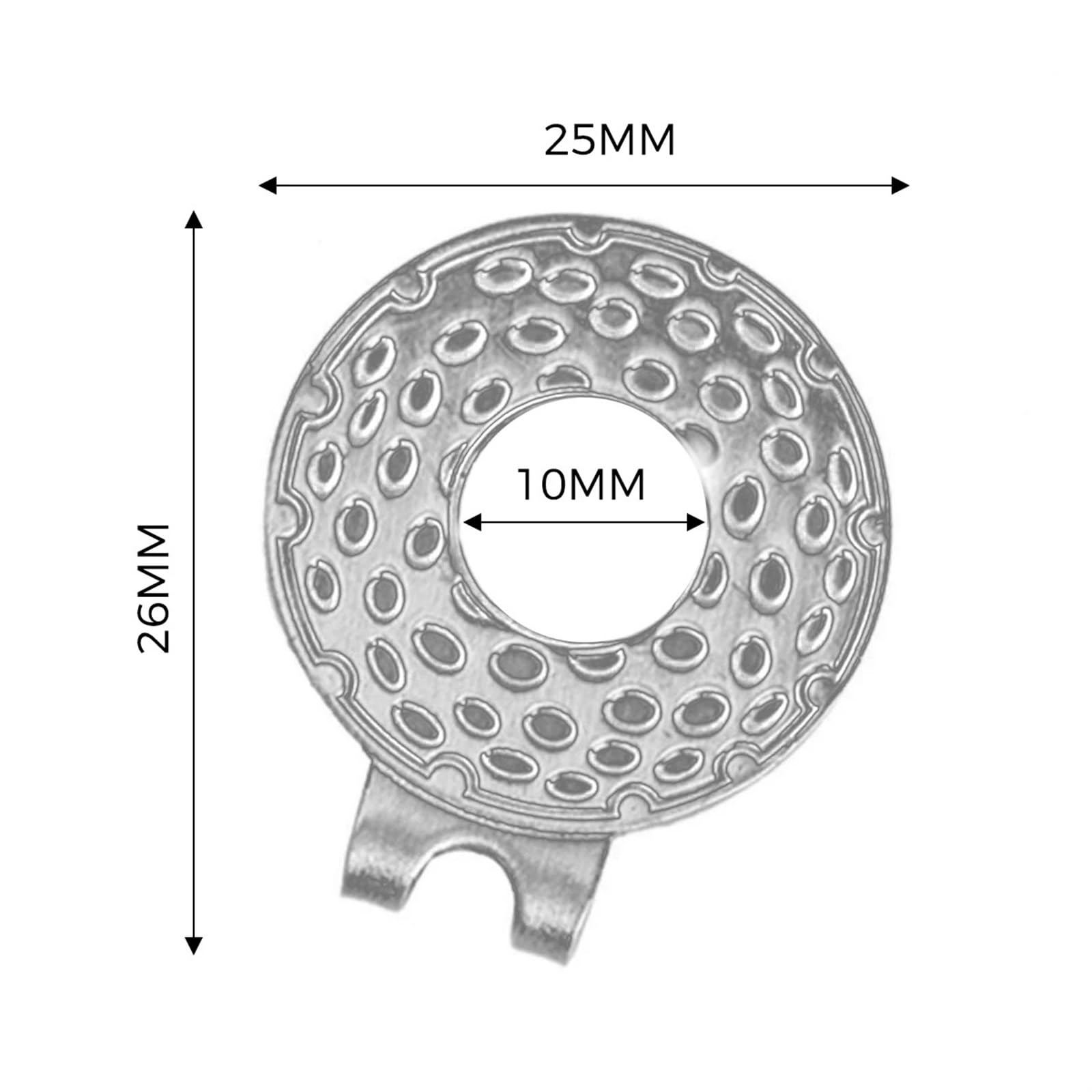 1/5Pcs Schwarz Langlebige Zinklegierung Magnetische Golf Hut Clip mit Bälle Marker Halter Golf Putting Green Zubehör 25mm für Männer