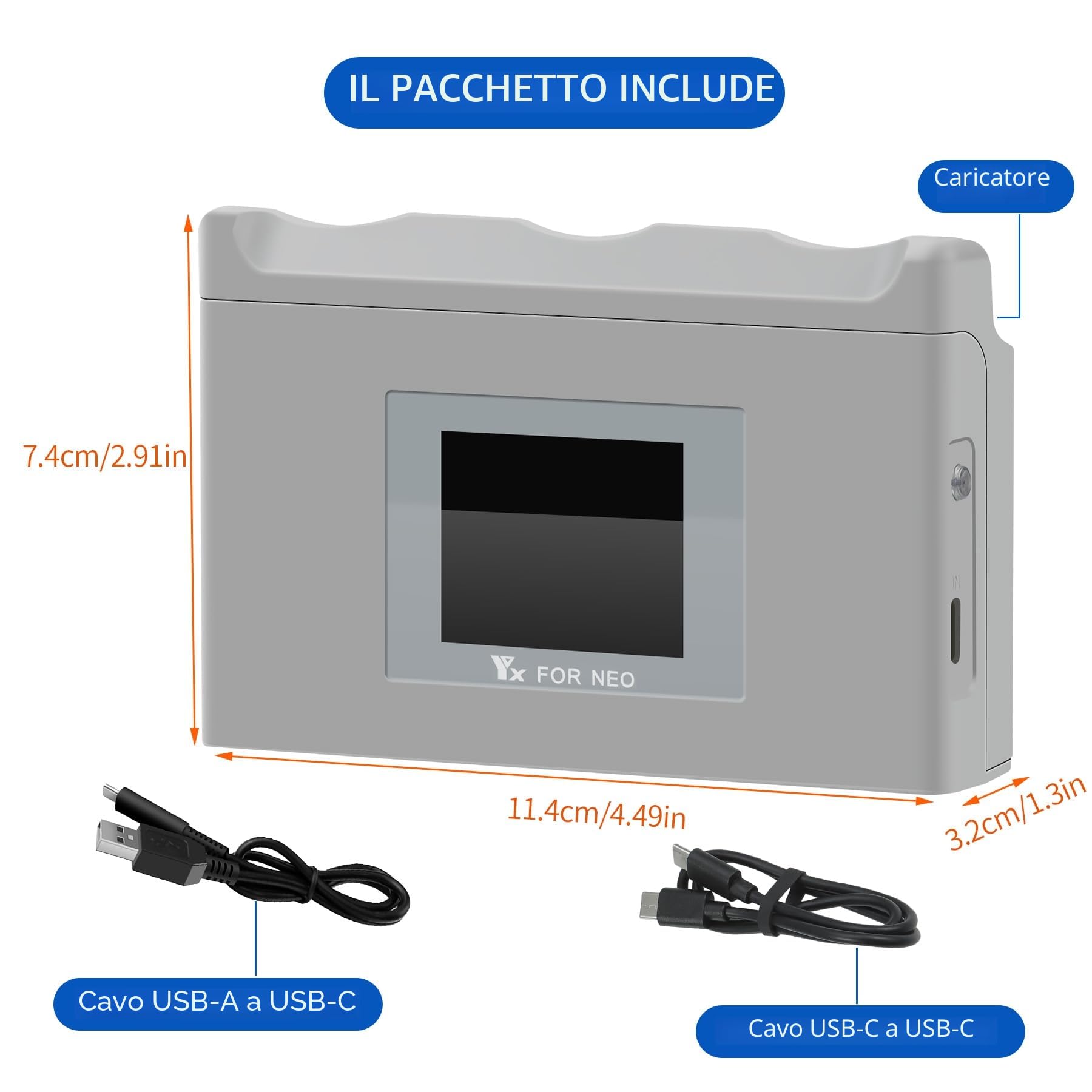 Caricabatteria LCD multifunzione con carica di archiviazione per drone DJI Neo, hub di ricarica bidirezionale, ricarica rapida 3 batterie accessori