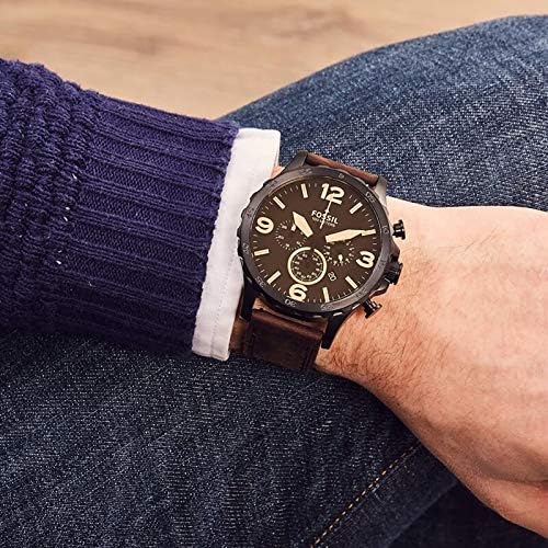 Relógio Fossil Masculino Nate Marrom - JR1487/0MN | Amazon.com.br