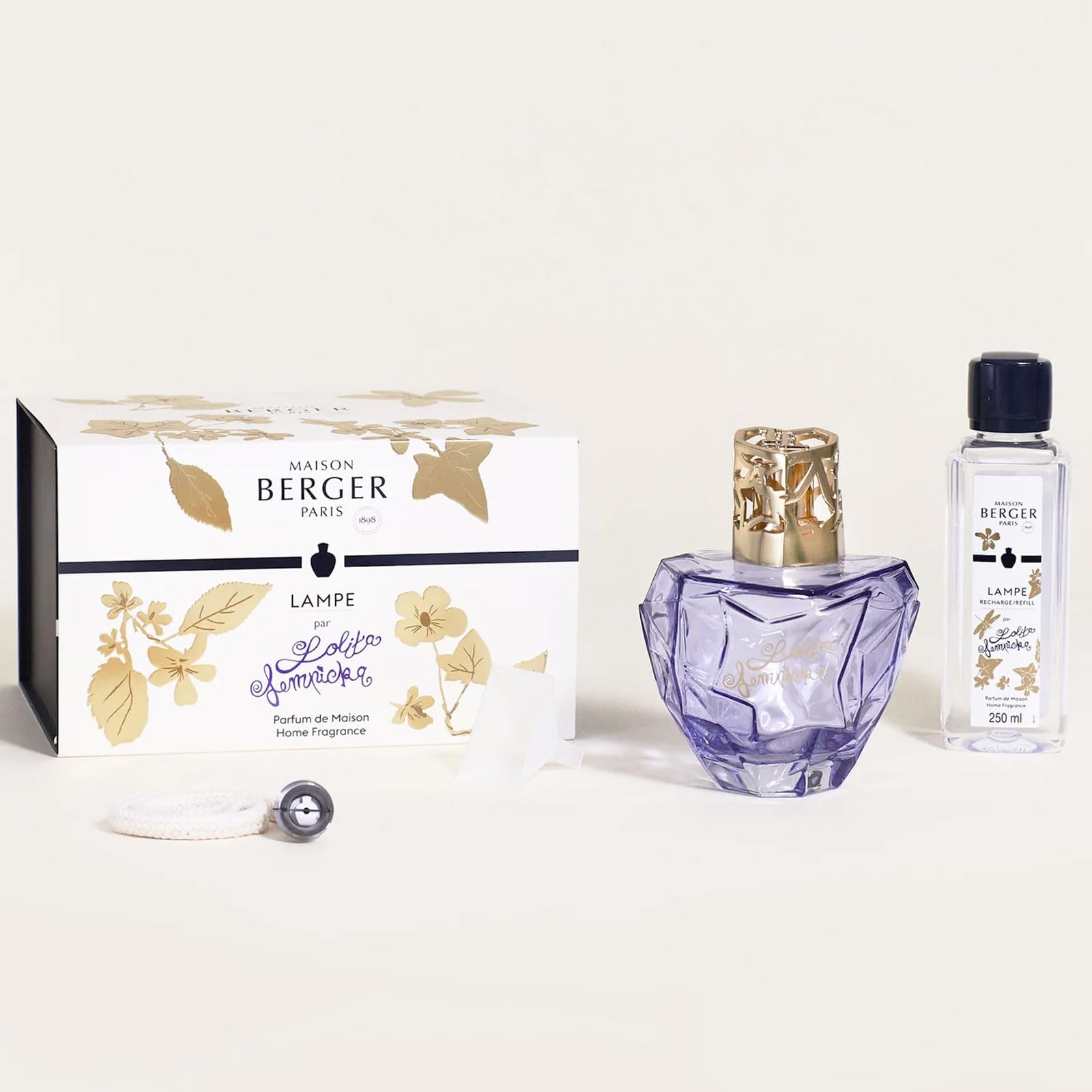 Lampe Berger Premium Lolita Lempicka Parme (X3) Gift Set (/Habitación Ambientador), Cristal, 440 ml