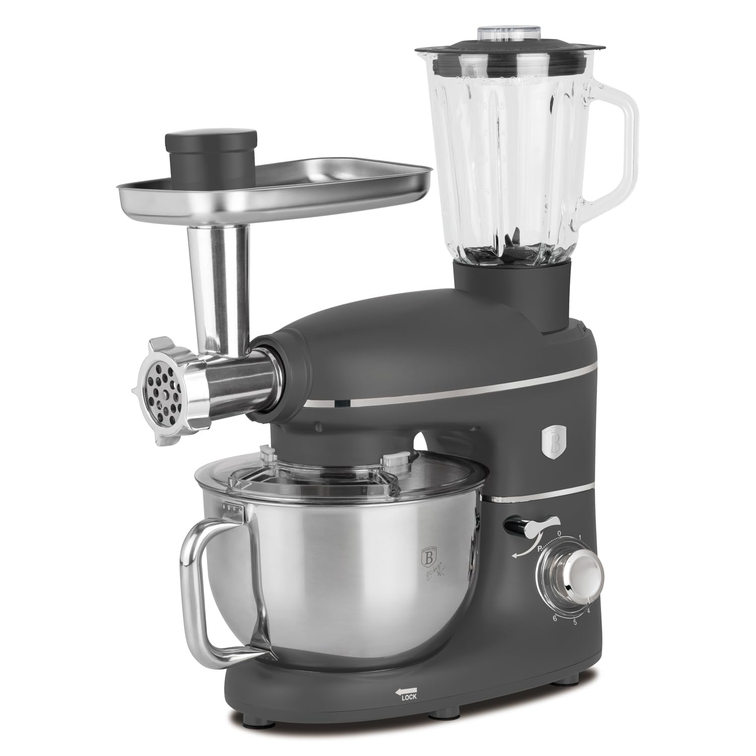 Impastatrice multifunzione 1500 W Berlinger Haus grigio
