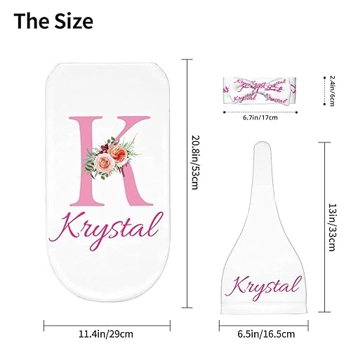 Miniatura 3 de Set de Manta para Envolver y Gorro Personalizado para Bebé Niño Niña con Nombre Inicial, Manta para Recién Nacido Personalizada, Artículos