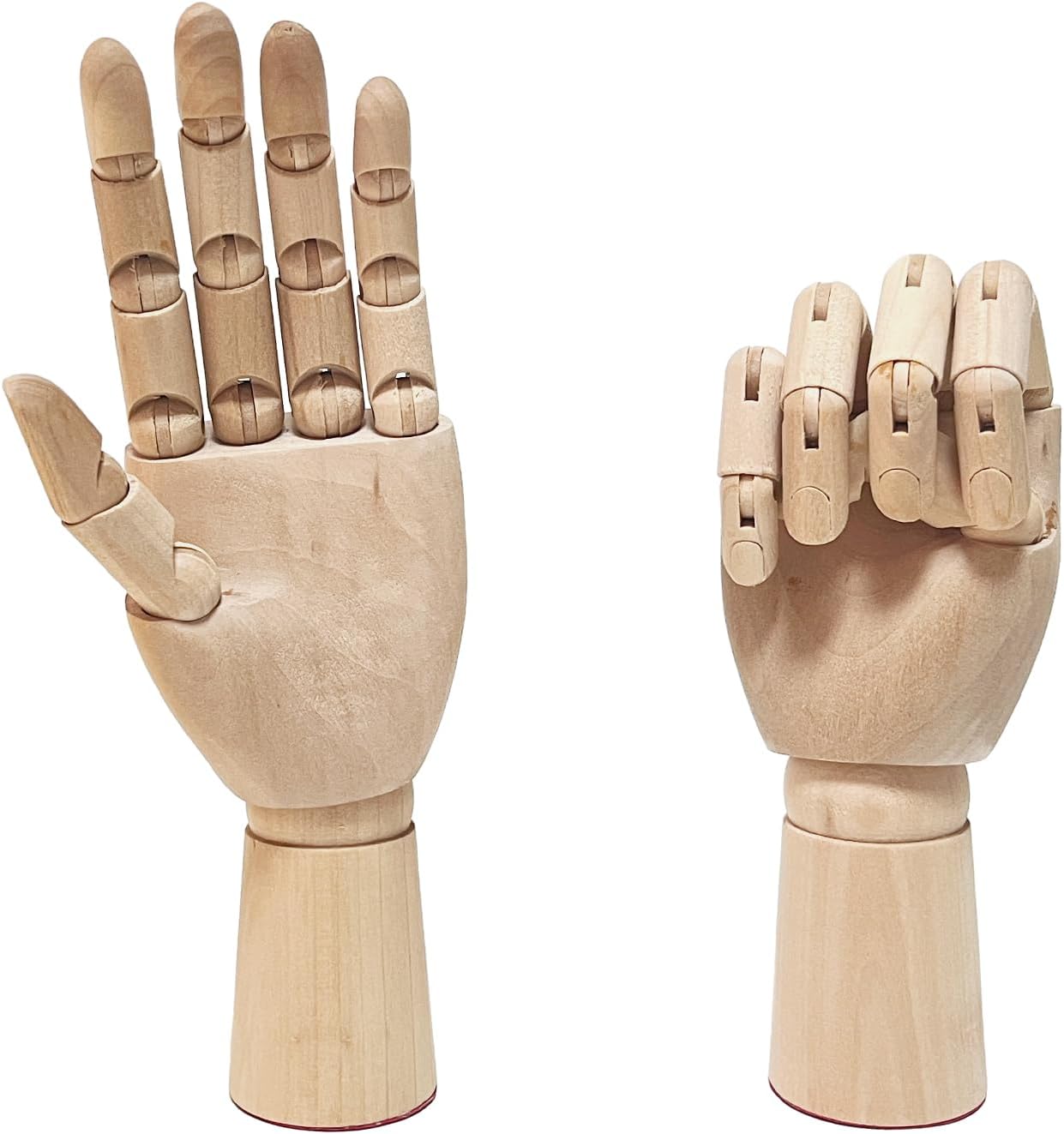 7 Inch Wooden Art Drawing Mannequin Left and Right Hand Art Sectioned Model for Sketch, Painting