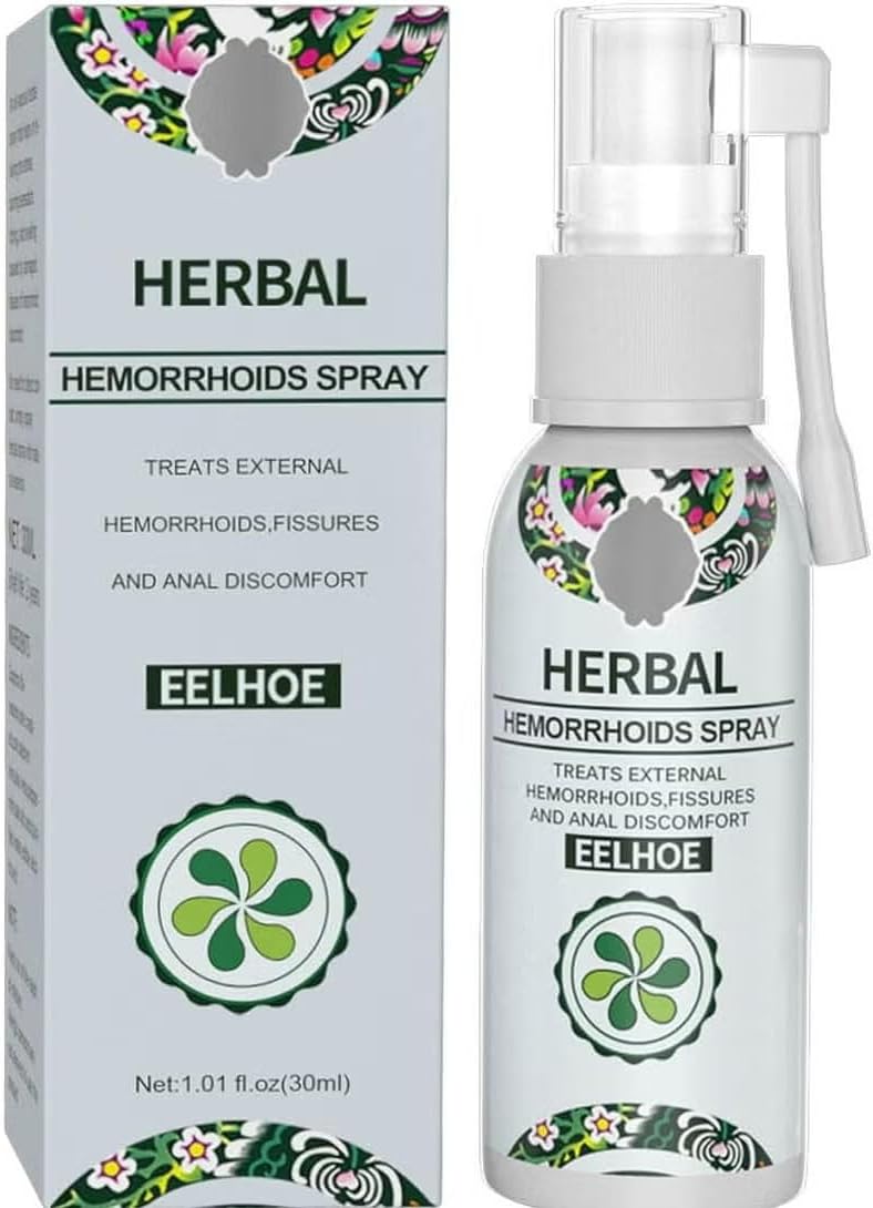 Herbal Hemorrhoids Spray - Soothing Relief with Natural Ingredients - Fast-Acting Formula for Hemorrhoid Discomfort - 30ML