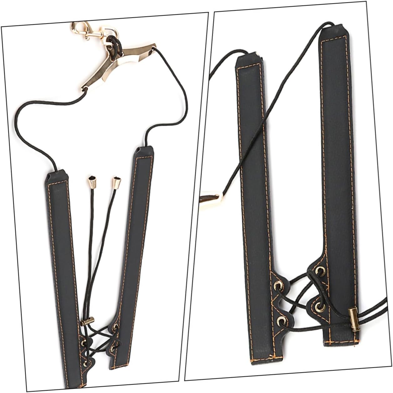 Gold Thread Saxophone Shoulder Strap Adjustable Universal Neck Lanyard for Alto Tenor Saxophone Players Wind Instrument Accessories
