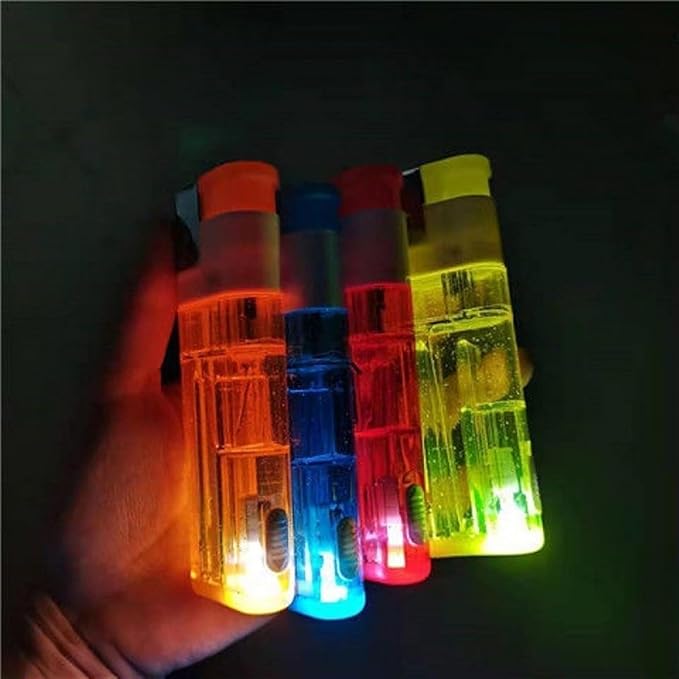 Encendedor Jumbo Clear Lighting Recargable Color Azul miniatura 7