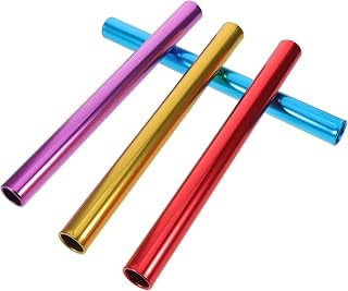 4pcs Aluminum Alloy Track Relay Baton for Running Races and Training | Colorful Identification, Weather Resistant Finish, Comfortable Grip, Outdoor Athletic Fields, Reusable Sports Equipment