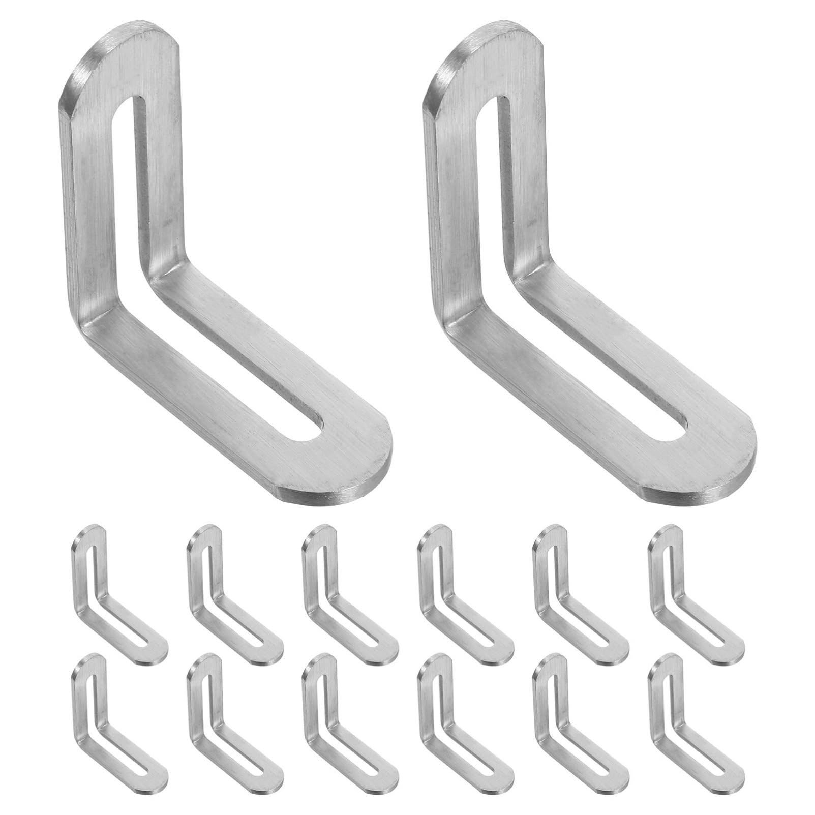 Supports équerres inoxydable fixations meubles connecteurs angle étagères réglables