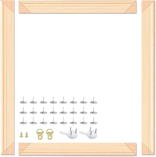 Falling in Art DIY Canvas Stretcher Bars, 12x16 Canvas Framing Kit, Wood Stretcher Frames for Oil Paintings, Paint by Numbers, and Posters