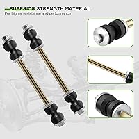 Vista 5 de SCITOO Kit de suspensión de 6 piezas, 2 eslabones de barra estabilizadora, 2 extremos exteriores de barra de acoplamiento interiores para Cadillac