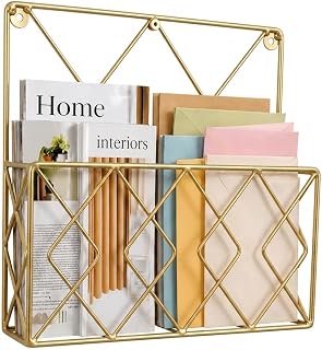 CRAFTCASTLE Hanging File & Magazine Holder – Wall Mounted Metal Organizer for Newspapers, Documents & Office Storage | Dec... Price In India