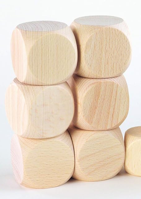 TickiT 73923 Natural Wooden Heuristic Cubes Pack of 6