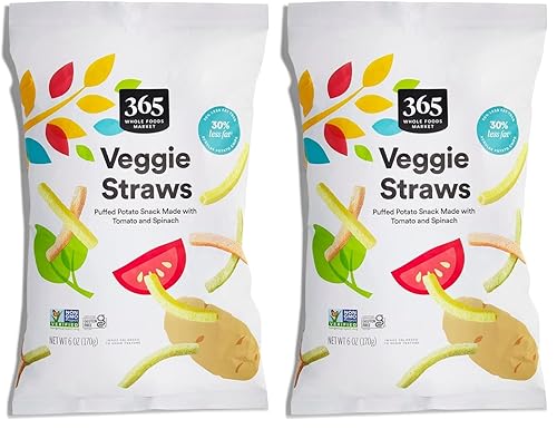 Miniatura 5 de 365 by Whole Foods Market, Pajitas vegetales originales, 6 onzas