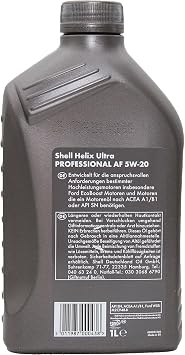 Shell Helix Ultra Professiona AF 5W-20 1 Litre