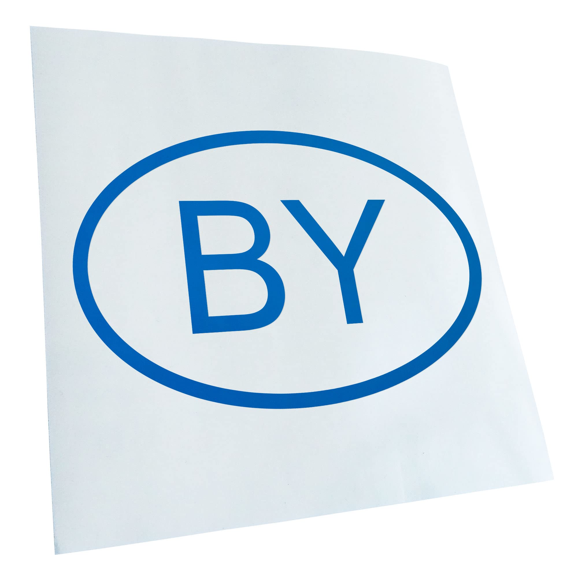 Kiwistar - Car Sticker - Blue - 50 x 33 cm Belarus BY - Rear Window Car Sticker Weatherproof for Car Truck Moped Truck - Sticker Exterior Self-Adhesive Tuning Accessories for Window Vehicle Window