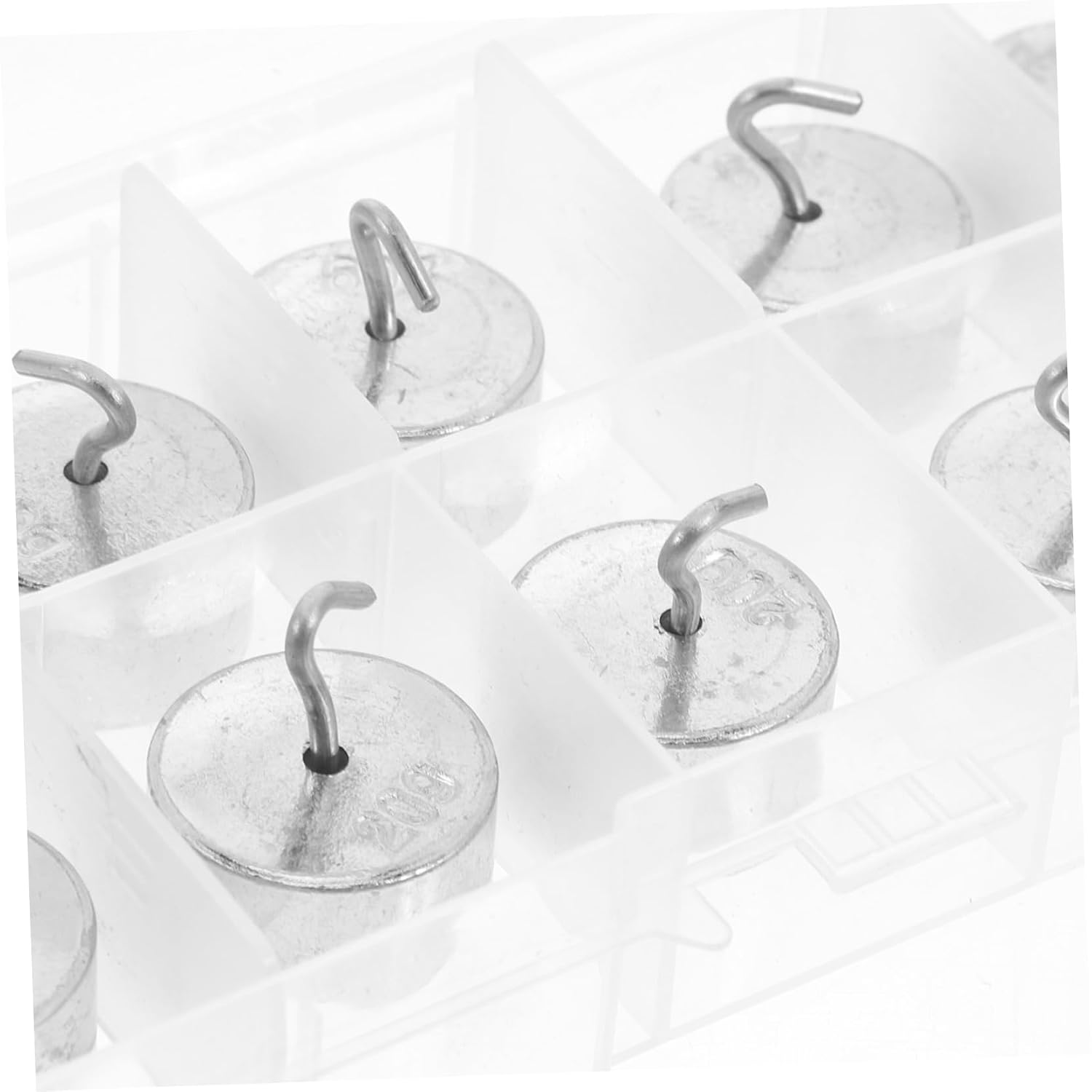 Zerodeko 10pcs Hooked Weight Physics Lab Experiments -Plated Weights Easy Attachment for Scientific Research and Teaching Tools