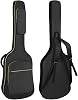 LETSROCK Bass Guitar Case, Bass Guitar Gig Bag 0.35 Inch waterproof Thick Padding Backpack Soft Electric Bass Guitar Bag Dual Adjustable Shoulder Strap Pocket & Back Hanger Loop Black