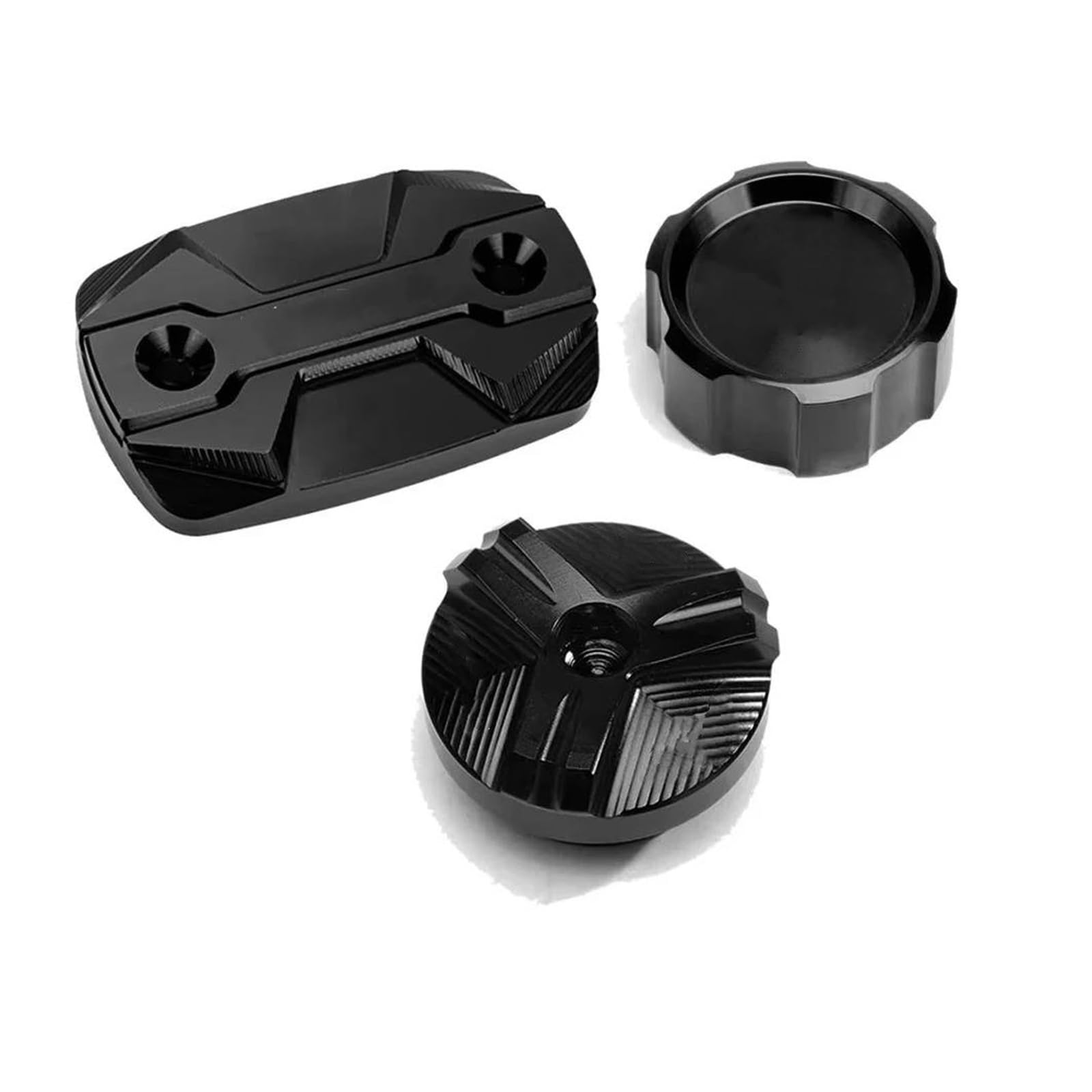 Tapón Llenado Aceite del Motor Tapa del Depósito Maestro del Cilindro De Líquido De Freno Delantero Y Trasero De Motocicleta MT03 MT-03 2015-2024 Tapa De Llenado De Aceite(Negro,A)