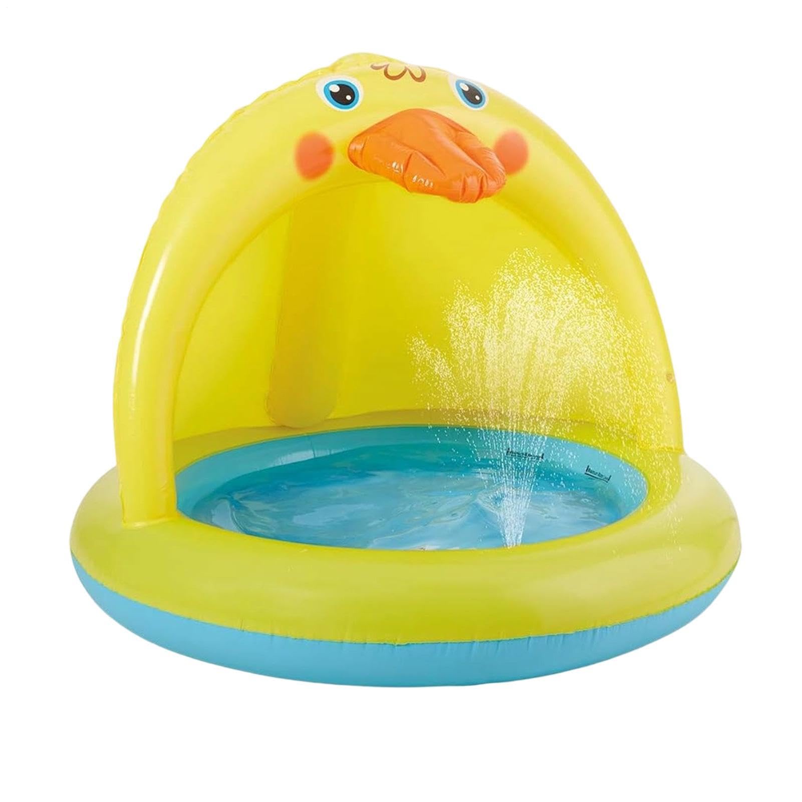 Piscine gonflable pour enfants auvent amovible et arroseur intégré