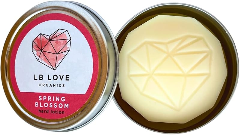 Barra sólida para cuidados da pele Spring Blossom LB Love Organics para mãos e pés, 34 g