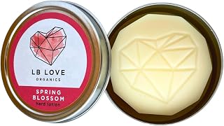 Hard Lotion Bar | Geranium, Orange, Rose Scent | Organic Beeswax Lotion for Dry Hands and Feet | Handmade Valentine | Travel Friendly