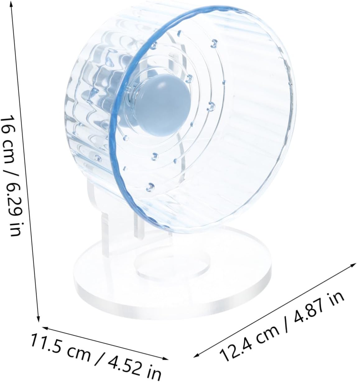Mipcase Silent Hamster Wheel with Stand 12.5cm 14cm Large Running Exercise Wheel for Gerbils Chinchillas Hedgehogs Small Animals Cage Accessories