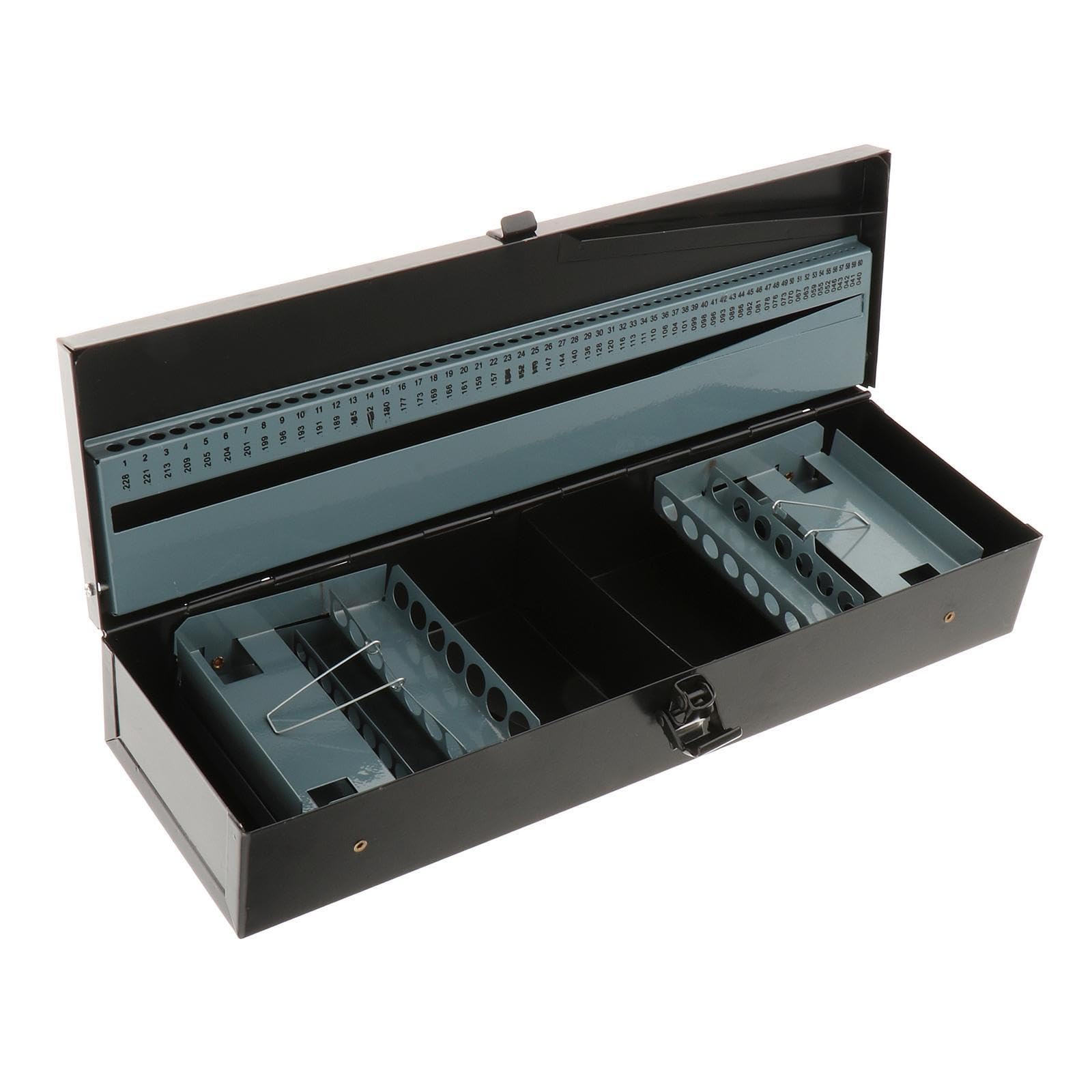 Estuche para Brocas, Soporte para Brocas de Longitud Estándar, Organizador, Caja de Almacenamiento para Brocas Helicoidales, Automóviles, Camiones Y G