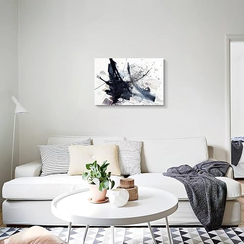 Miniatura 431 de Lienzo artístico para pared, pinturas de arte abstracto, fantasía azul, grafiti colorido sobre fondo blanco; decoración artística moderna para sala