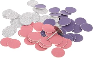 60pcs Foot Sandpaper Discs with Metal Drill Bit for Callus Removal