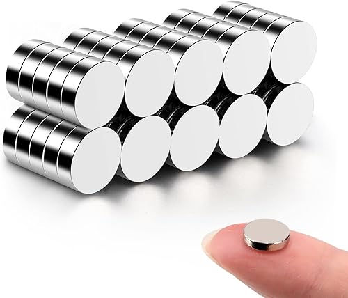 Miniatura 10 de 200 piezas de imanes pequeños, 3x2 mm mini imanes redondos diminutos, micro imanes de neodimio para manualidades, miniaturas, refrigerador, pizarra
