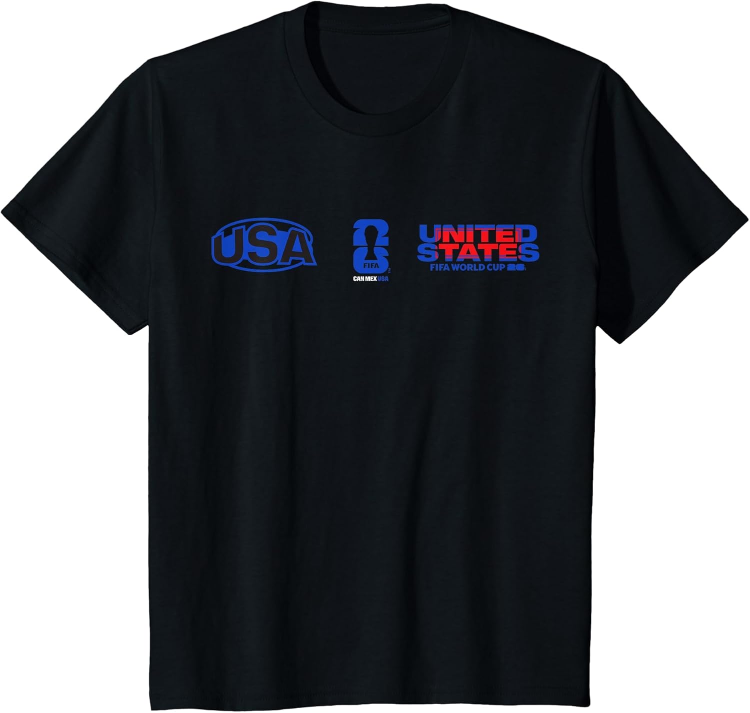Kids FIFA World CUP26 USA Host Country Multi Logo T-Shirt