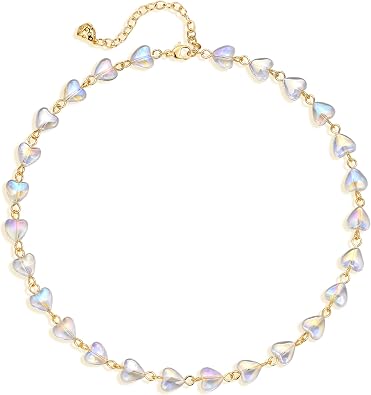 Fettero Choker Necklaces for Women, Cute Dainty Choker 14K Gold Plated Beach Necklaces Summer Charm Jewelry Gift for Women
