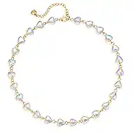 LOYATA 14K Gold Plated Choker Necklace Figaro Bohemia Sequin Coins Delicate Chain Necklace with CZ Evil Eye Hamsa Hand Necklace for Women