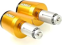 Vista 10 de Contrapeso motocicleta 7/8 "0.866 in manillar mano agarres mango barra tapa final para Yamaha XT660 R XT660R 2004-2017 2016 2015 2014 2013 2012 2011