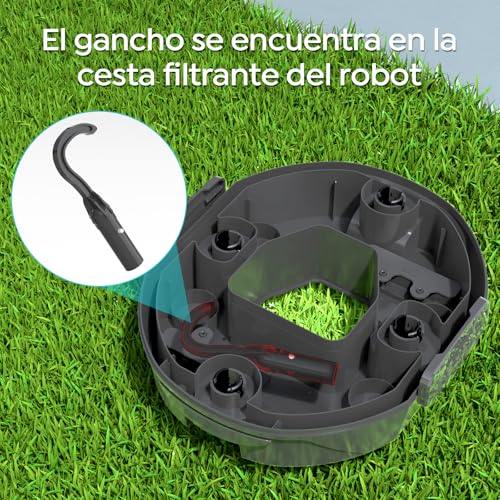 Miniatura 10 de Brinbo 2026 S2 Robot Piscina, Aspirador Inalámbrico, Doble Filtración, Doble Motor, 90min Limpieza, Autoaparcable, Ideal Para Piscinas De Fondo Poco Profundo Gris
