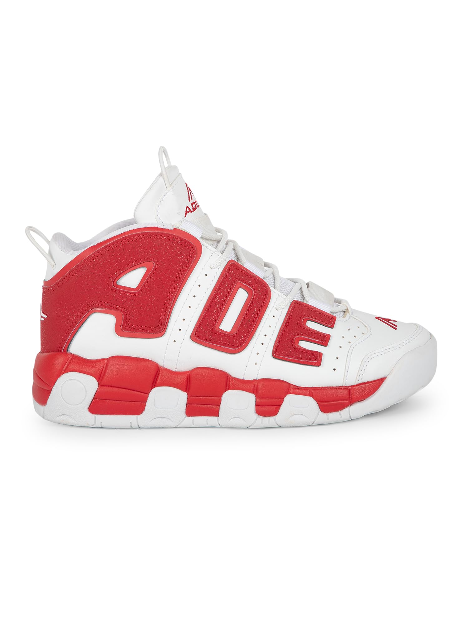 See full amazon price history chart for ADEBOY Mens Synthetic Leather EVA Sole Lace-Up Surge Pro High Tops Sneakers | White/Red | 10 UK ADEBOY Mens Synthetic Leather EVA Sole Lace-Up Surge Pro High Tops Sneakers | White/Red | 10 UK (B0D4V8NJCB) Amazon Price History, Amazon Price Tracker