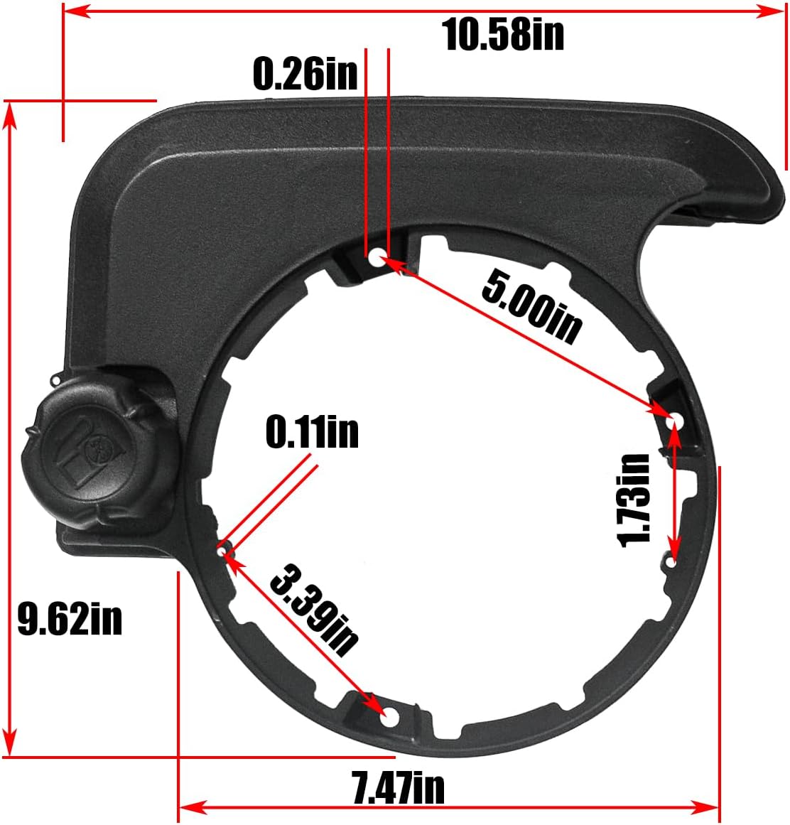 699374 Fuel Tank Fits for 699374 494213 495224 499618 590490 693377 699387 695960 Compatible with Mower Engine