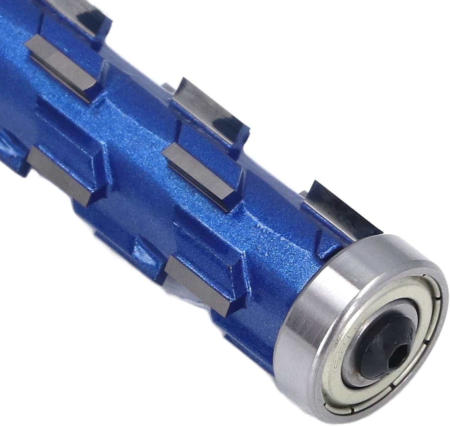 1/2in Shank Flush Trim Spiral Router Bit Tungsten Steel Alloy Double Bearing Router Bit 3/4in Cut Diameter 2 9/16in Cut Length
