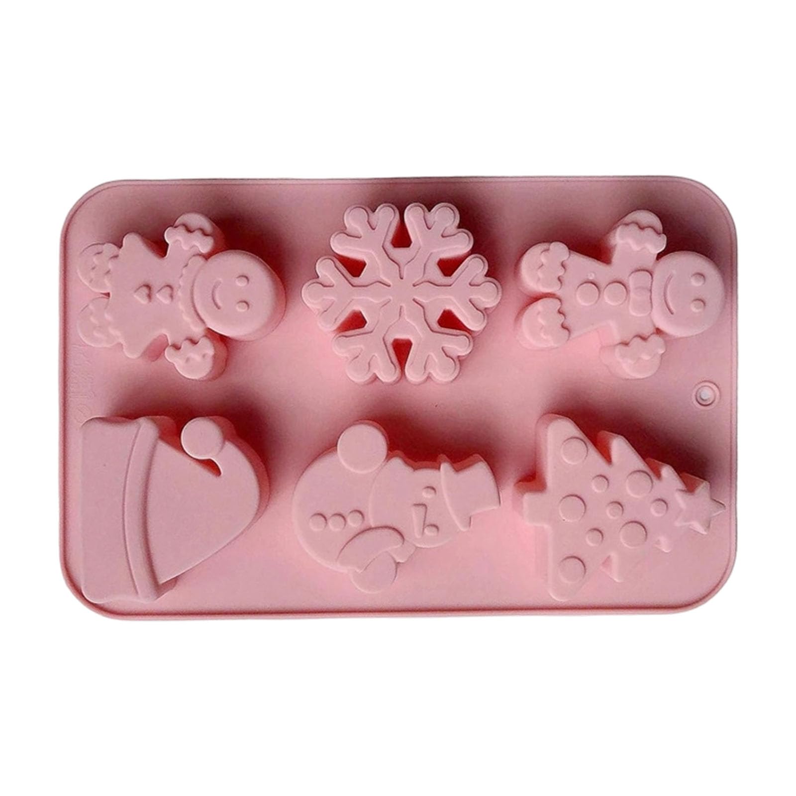 Christmas Baking Molds Flexible Silicones Chocolate Candy Maker Tray with Easy Releases Design Holiday Shape Silicones Cake Decorations Molds