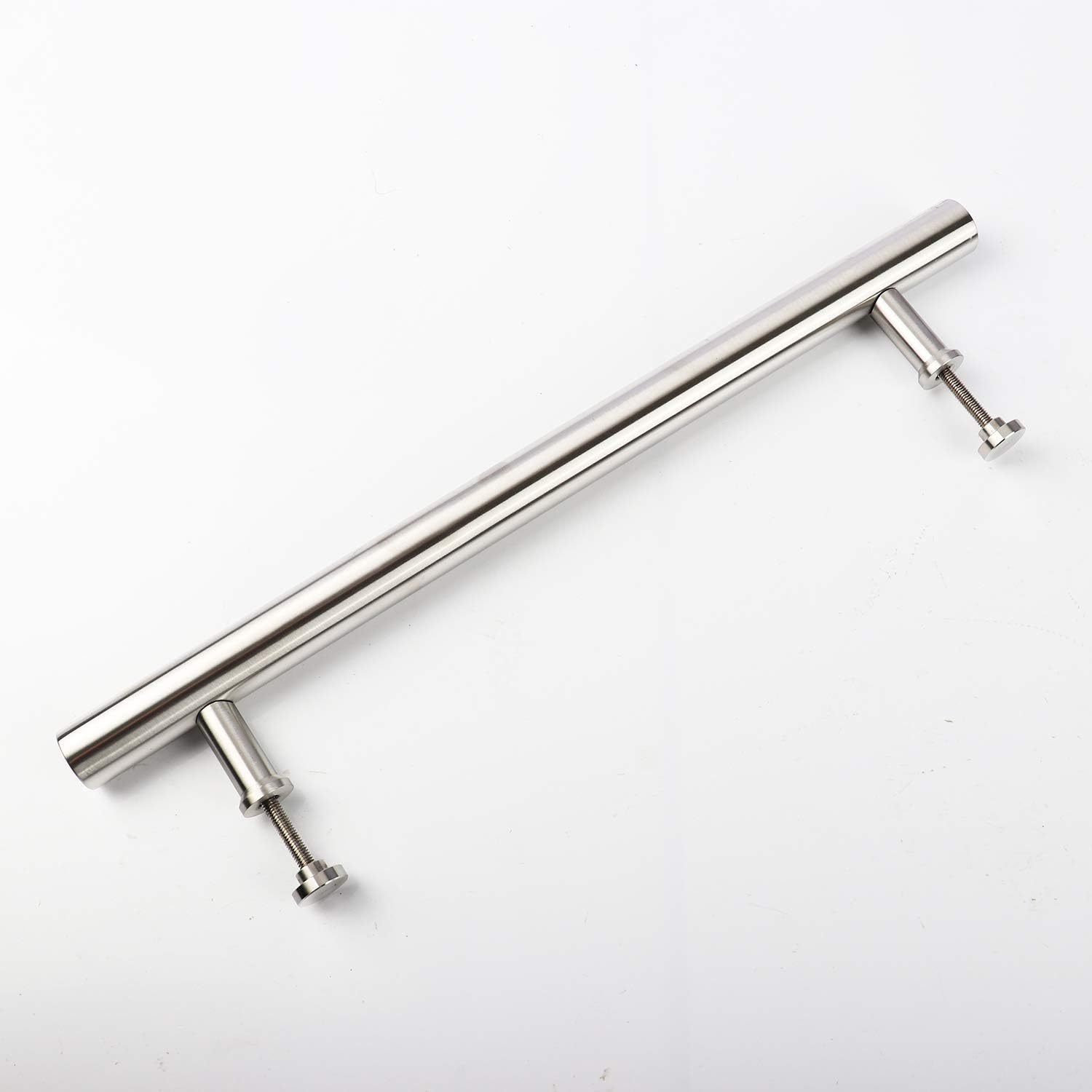 15 3/4 Inches (400mm) Stainless Steel Glass Door Handle Knob Shower Door Handle Offset Bar Pull Towel Bar