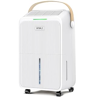 Dehumidifier for Basement with Drain Hose Max 34 Pints, KNKA 2500 Sq.Ft Dehumidifiers for Home, Large Room, Bathroom, Three Operation Modes, Intelligent Humidity Control, Dry Clothes, 24HR Timer - Amazon product rated Grade A